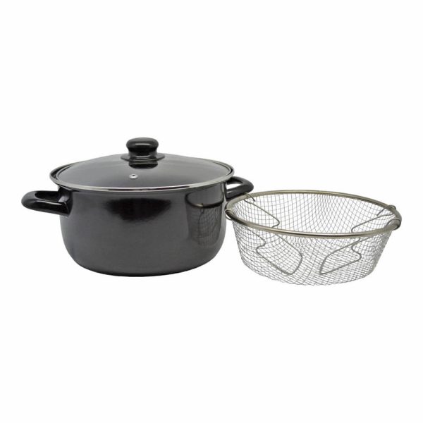 ΚΑΤΣΑΡΟΛΑ ΦΡΙΤΕΖΑ ΕΜΑΓΙΕ ΜΕ ΚΑΛΑΘΙ 24x11.5εκ. ΜΑΥΡΗ 832118