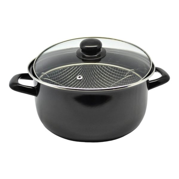 ΚΑΤΣΑΡΟΛΑ ΦΡΙΤΕΖΑ ΕΜΑΓΙΕ ΜΕ ΚΑΛΑΘΙ 24x11.5εκ. ΜΑΥΡΗ 832118