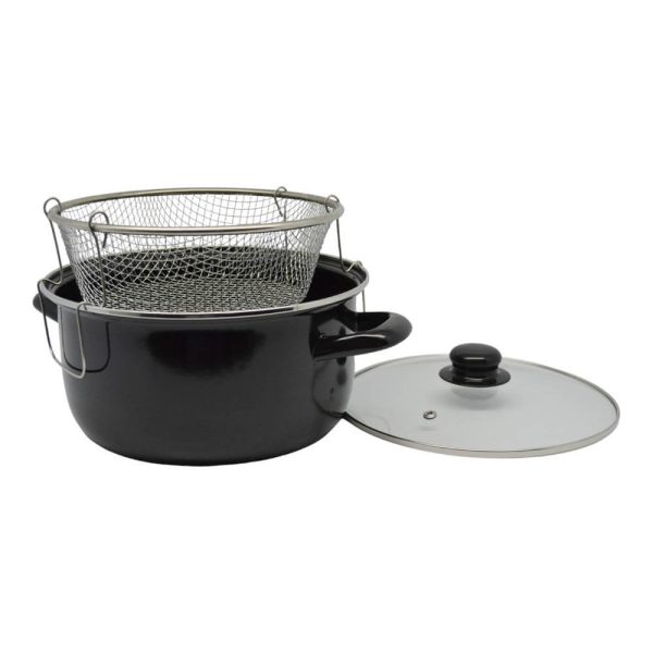 ΚΑΤΣΑΡΟΛΑ ΦΡΙΤΕΖΑ ΕΜΑΓΙΕ ΜΕ ΚΑΛΑΘΙ 24x11.5εκ. ΜΑΥΡΗ 832118