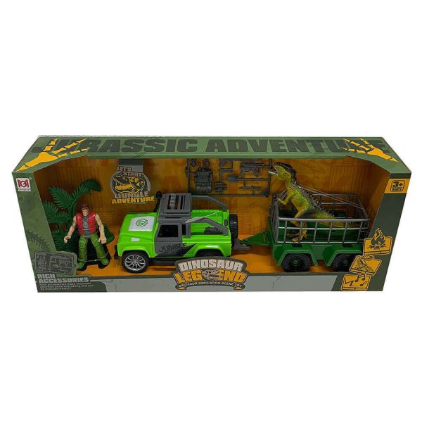 ΑΥΤΟΚΙΝΗΤΟ ΤΖΙΠ ΜΕ ΡΥΜΟΥΛΚΟ ΚΑΙ ΔΕΙΝΟΣΑΥΡΟ 46,5εκ. 7746A