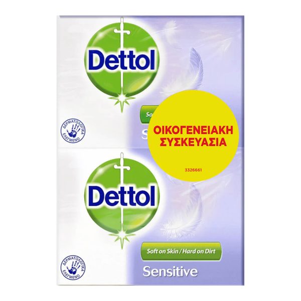 DETTOL ΣΑΠΟΥΝΙΑ SENSITIVE ΣΕΤ 4x100g