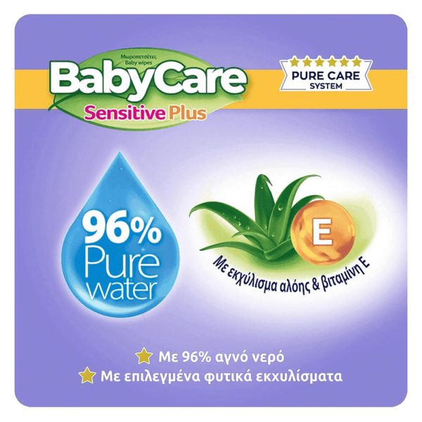BABYCARE SENSITIVE PLUS ΜΩΡΟΜΑΝΤΗΛΑ 54τεμ.