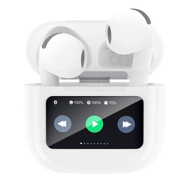 ΑΚΟΥΣΤΙΚΑ Bluetooth Earbuds 6ης Γενιάς TWS με Οθόνη XO X42 Pro Λευκά