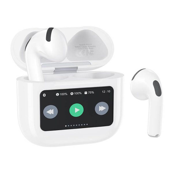 ΑΚΟΥΣΤΙΚΑ Bluetooth Earbuds 6ης Γενιάς TWS με Οθόνη XO X42 Pro Λευκά