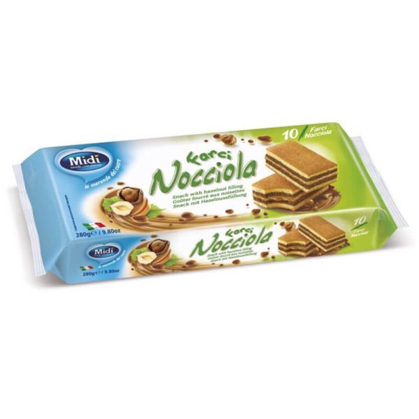 MIDI FARCI NOCCIOLA ΠΑΣΤΑΚΙΑ ΜΕ ΚΡΕΜΑ ΦΟΥΝΤΟΥΚΙΟΥ ΣΕΤ 10τεμ. 280g