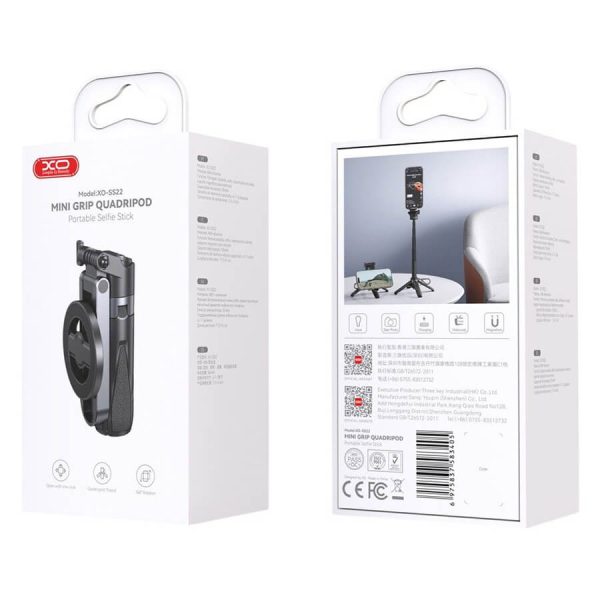 Selfie Stick Bluetooth Τρίποδο Μαγνητικό Πολυλειτουργικό 4-in-1 XO SS22