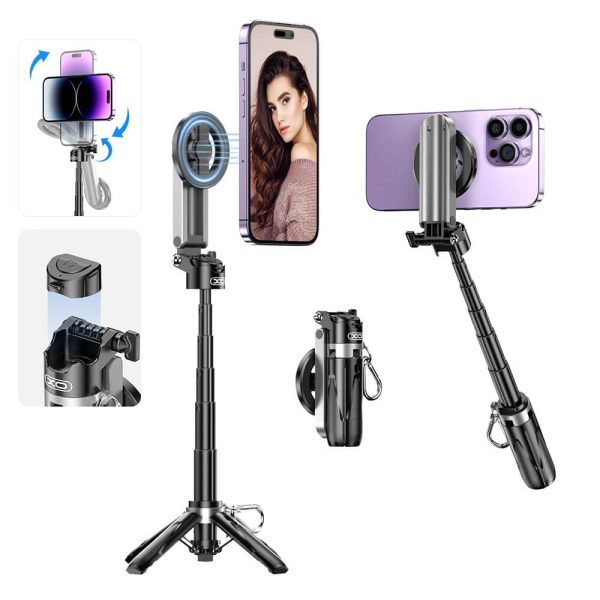 Selfie Stick Bluetooth Τρίποδο Μαγνητικό Πολυλειτουργικό 4-in-1 XO SS22