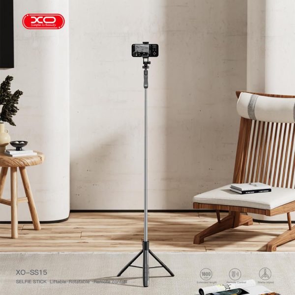 Selfie Stick Bluetooth Τρίποδο 1.8m XO SS15