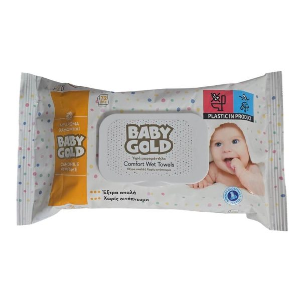 BABY GOLD ΜΩΡΟΜΑΝΤΗΛΑ ΜΕ ΑΡΩΜΑ ΧΑΜΟΜΗΛΙ 72τεμ. ΜΕ ΚΑΠΑΚΙ