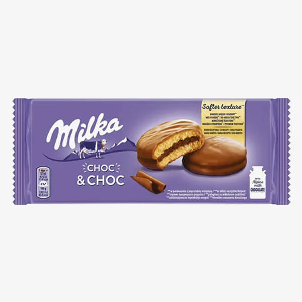 MILKA CHOCO & CHOCO ΜΠΙΣΚΟΤΑ ΜΕ ΣΟΚΟΛΑΤΑ ΓΑΛΑΚΤΟΣ 150g