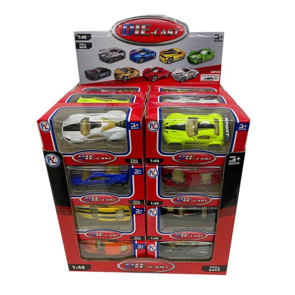 ΑΥΤΟΚΙΝΗΤΑΚΙΑ PULL BACK 1:43 9εκ. DISPLAY BOX HY223 (τεμάχιο) 3+