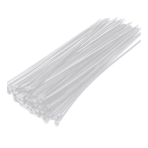 ΔΕΜΑΤΙΚΑ ΚΑΛΩΔΙΩΝ 25εκ. Χ 3.6mm 100τεμ. ΝΑΙΛΟΝ ΛΕΥΚΑ