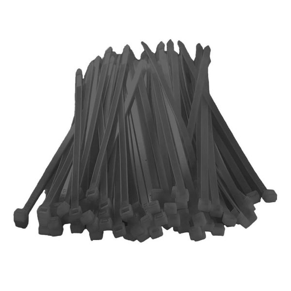 ΔΕΜΑΤΙΚΑ ΚΑΛΩΔΙΩΝ 25εκ. Χ 3.6mm 100τεμ. ΝΑΙΛΟΝ ΜΑΥΡΑ