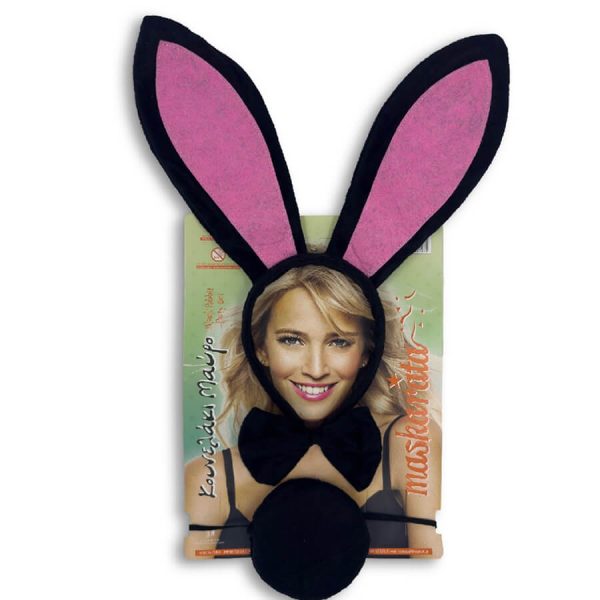 ΣΤΕΚΑ ΑΠΟΚΡΙΑΤΙΚΗ ΚΟΥΝΕΛΑΚΙ ΣΕΤ ΜΕ ΠΑΠΙΓΙΟΝ ΚΑΙ ΟΥΡΑ ΜΑΥΡΟ 002127