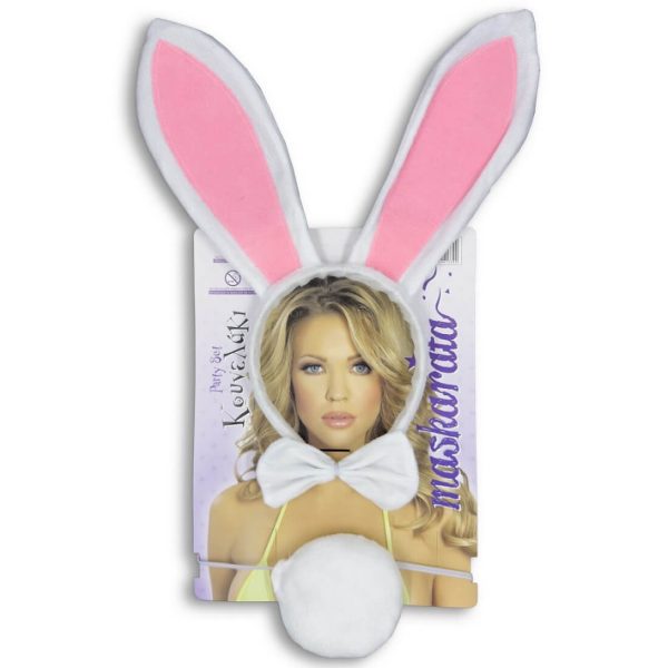 ΣΤΕΚΑ ΑΠΟΚΡΙΑΤΙΚΗ ΚΟΥΝΕΛΑΚΙ ΣΕΤ ΜΕ ΠΑΠΙΓΙΟΝ ΚΑΙ ΟΥΡΑ ΛΕΥΚΟ 002133