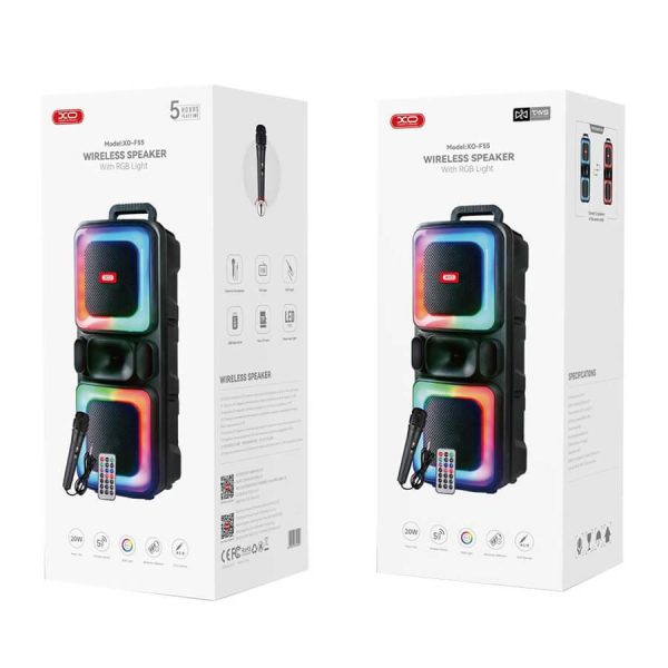 ΗΧΕΙΟ Bluetooth διπλό 8' Horn RGB 20W XO F55 Boat