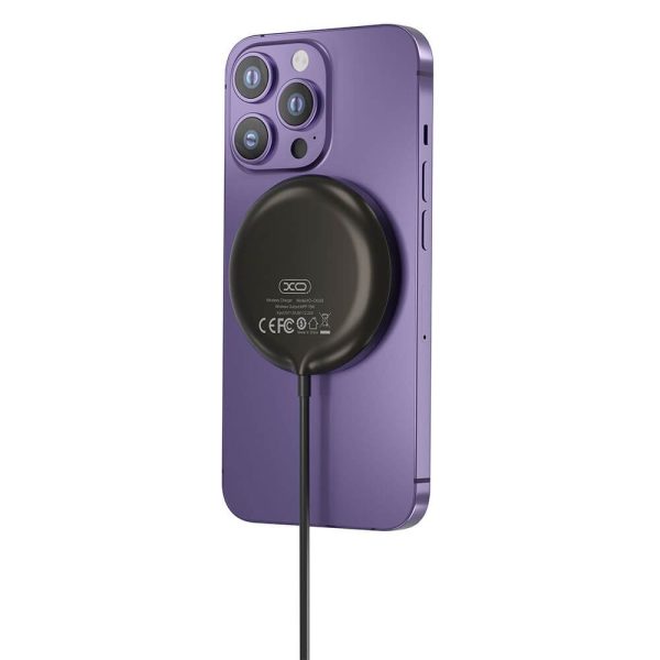 ΑΣΥΡΜΑΤΟΣ ΦΟΡΤΙΣΤΗΣ ΜΑΓΝΗΤΙΚΟΣ 15W ΜΑΥΡΟΣ XO CX029 QI2