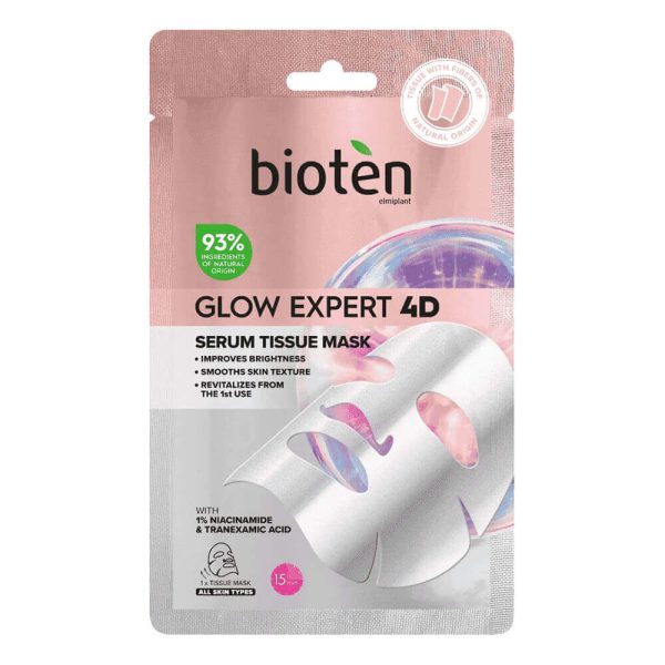 BIOTEN Glow Expert 4D Serum Tissue Mask Υφασμάτινη Μάσκα Προσώπου