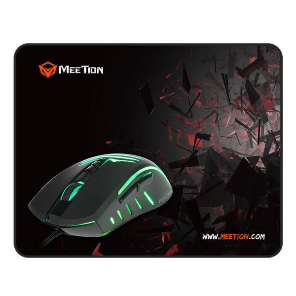 ΠΟΝΤΙΚΙ ΕΝΣΥΡΜΑΤΟ MΕΕΤΙΟΝ GAMER ΣΕΤ ΜΕ MOUSE PAD ΜΑΥΡΟ MT-C011