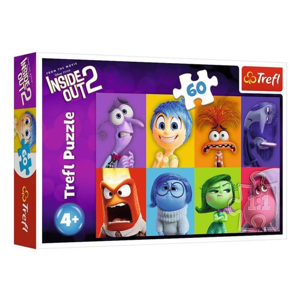 TREFL ΠΑΖΛ 60τεμ. INSIDE OUT 2 KNOW YOUR EMOTIONS 17397