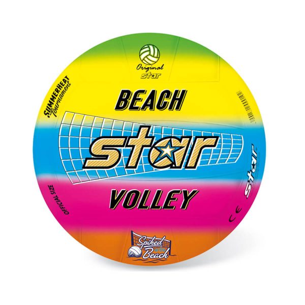 ΜΠΑΛΑ VOLLEY ΠΛΑΣΤΙΚΗ FLUO STAR 21εκ. /1048