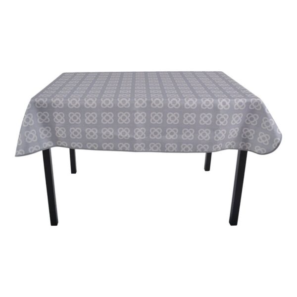 ΤΡΑΠΕΖΟΜΑΝΤΗΛΟ ΑΛΕΚΙΑΣΤΟ 140x220εκ. ΓΕΩΜΕΤΡΙΚΟ ΜΟΤΙΒΟ ΣΕ ΓΚΡΙ ΧΡΩΜΑ 844715