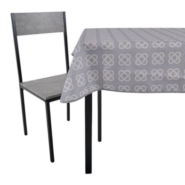 ΤΡΑΠΕΖΟΜΑΝΤΗΛΟ ΑΛΕΚΙΑΣΤΟ 140x220εκ. ΓΕΩΜΕΤΡΙΚΟ ΜΟΤΙΒΟ ΣΕ ΓΚΡΙ ΧΡΩΜΑ 844715