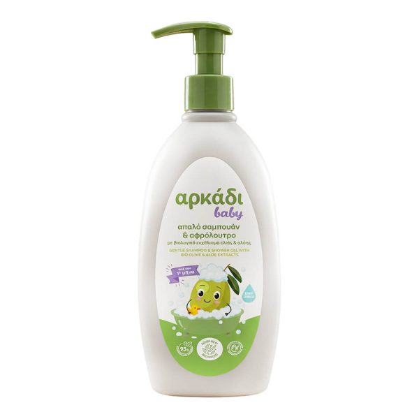 ΑΡΚΑΔΙ BABYCARE ΣΑΜΠΟΥΑΝ ΚΑΙ ΑΦΡΟΛΟΥΤΡΟ 480ml ΕΛΙΑ-ΑΛΟΗ