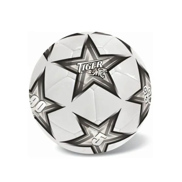ΜΠΑΛΑ ΠΟΔΟΣΦΑΙΡΟΥ ΔΕΡΜΑTΙΝΗ S.5 TIGER SOCCER ΑΣΤΕΡΙ ΜΑΥΡΟ /864
