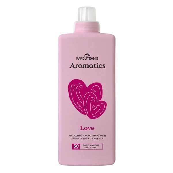 PAPOUTSANIS AROMATICS ΜΑΛΑΚΤΙΚΟ ΡΟΥΧΩΝ ΣΥΜΠΥΚΝΩΜΕΝΟ 1Lt. LOVE