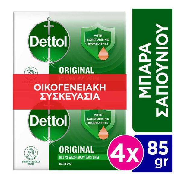 DETTOL ΣΑΠΟΥΝΙΑ CLASSIC ΣΕΤ 4x85g