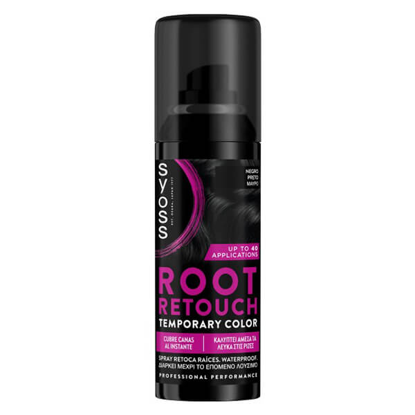 SYOSS ROOT RETOUCHER SPRAY ΚΑΛΥΨΗΣ ΜΑΥΡΟ 120ml