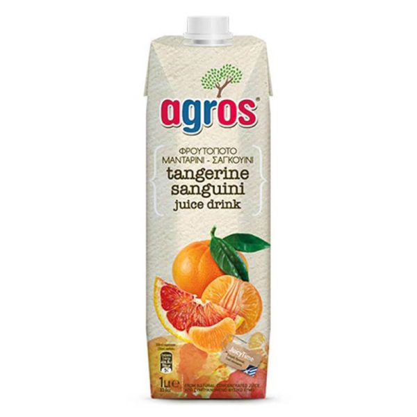 AGROS ΦΡΟΥΤΟΠΟΤΟ 2 ΦΡΟΥΤΑ (ΜΑΝΤΑΡΙΝΙ, ΣΑΓΚΟΥΙΝΙ) 1Lt