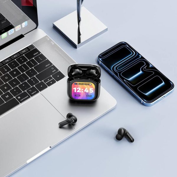 ΑΚΟΥΣΤΙΚΑ Bluetooth Earphones TWS ΜΕ ΟΘΟΝΗ ΜΑΥΡΑ XO-X50