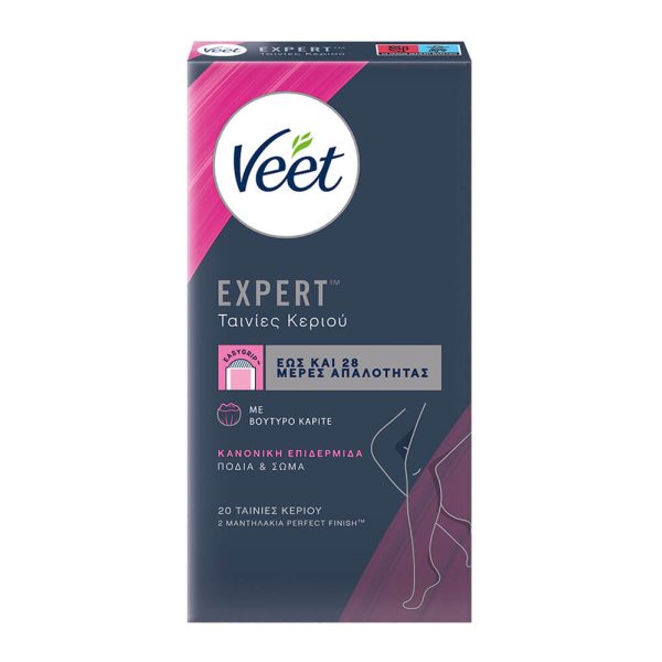 VEET ΑΠΟΤΡΙΧΩΤΙΚΕΣ ΤΑΙΝΙΕΣ ΚΕΡΙΟΥ ΣΩΜΑΤΟΣ 20τεμ. NORMAL SKIN