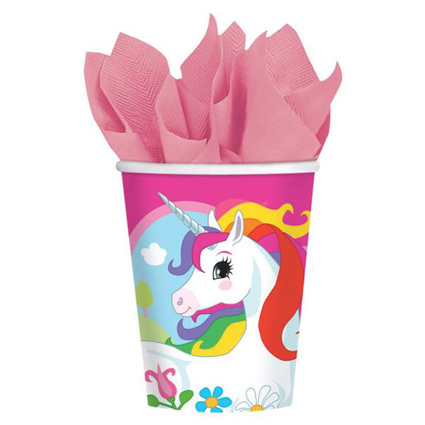 PARTY SET ΠΟΤΗΡΙΑ UNICORN 250ml 8τεμ. /990210266