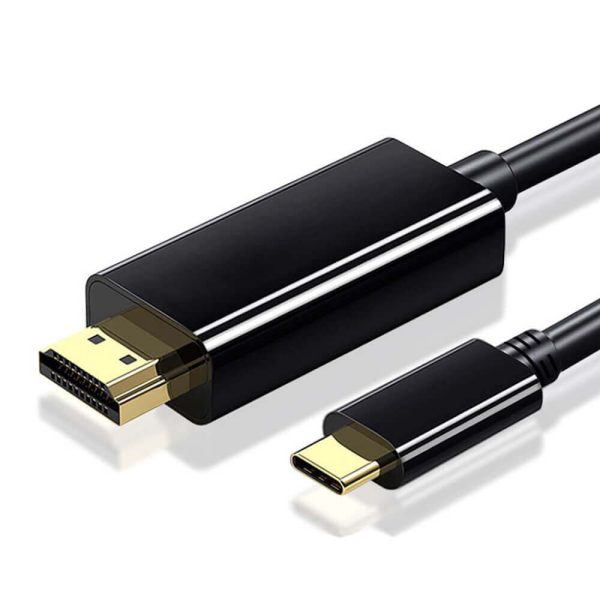 ΚΑΛΩΔΙΟ TYPE C ΣΕ HDMI 4Kx2K 30HZ 1.8m Black