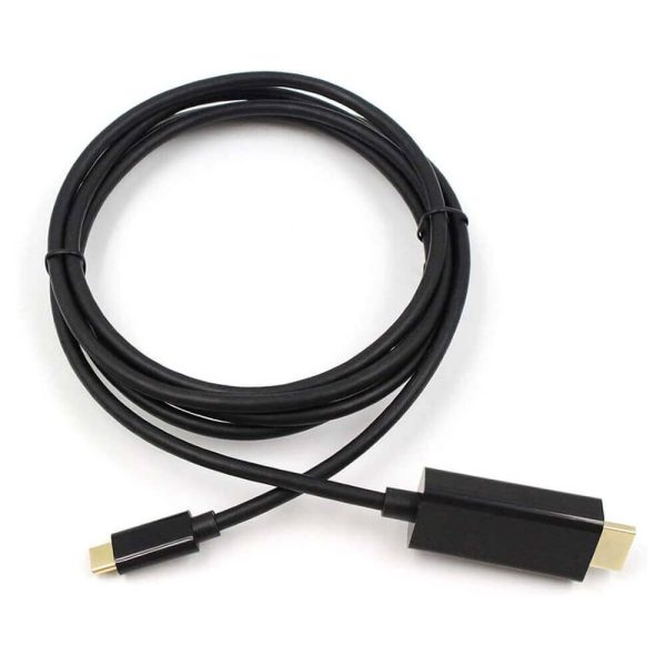 ΚΑΛΩΔΙΟ TYPE C ΣΕ HDMI 4Kx2K 30HZ 1.8m Black