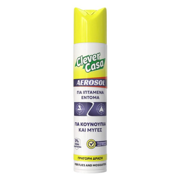 CLEVER CASA ΕΝΤΟΜΟΚΤΟΝΟ ΣΠΡΕΥ 300ml ΓΙΑ ΜΥΓΕΣ & ΚΟΥΝΟΥΠΙΑ