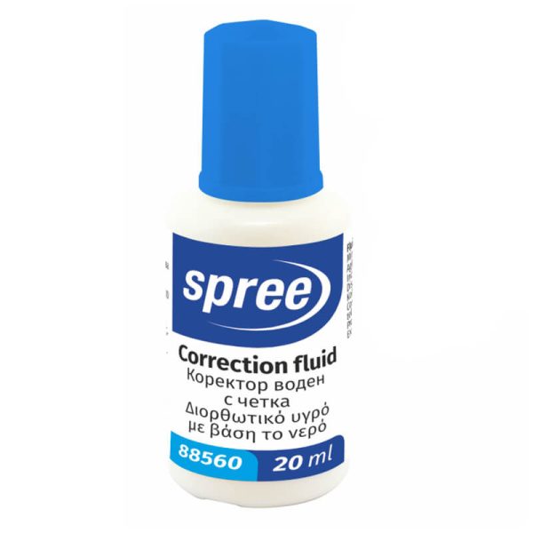 ΔΙΟΡΘΩΤΙΚΟ ΥΓΡΟ ΜΕ ΠΙΝΕΛΟ SPREE CORRECTION FLUID 20ml 88560