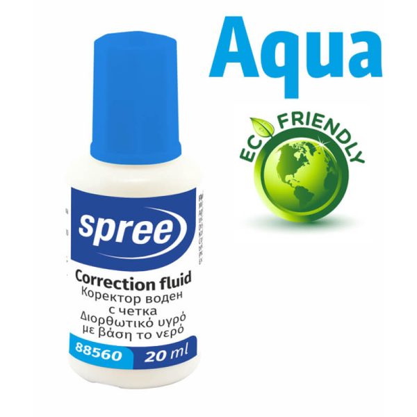 ΔΙΟΡΘΩΤΙΚΟ ΥΓΡΟ ΜΕ ΠΙΝΕΛΟ SPREE CORRECTION FLUID 20ml 88560