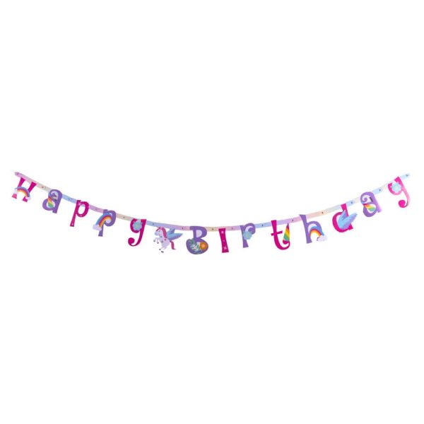 ΓΙΡΛΑΝΤΑ PARTY UNICORN HAPPY BIRTHDAY 2Μ 708173