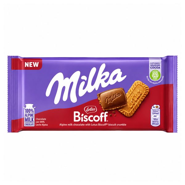MILKA ΣΟΚΟΛΑΤΑ ΓΑΛΑΚΤΟΣ 100g Lotus Biscoff