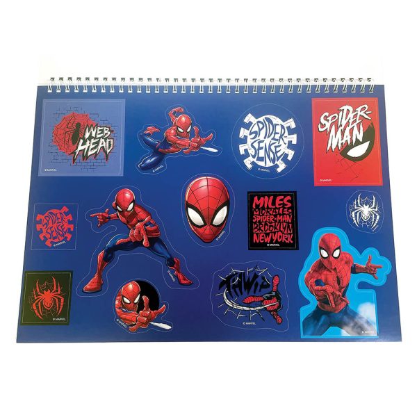 ΜΠΛΟΚ ΖΩΓΡΑΦΙΚΗΣ 23x33εκ. 40Φ. ME STICKERS SPIDERMAN 337-11416
