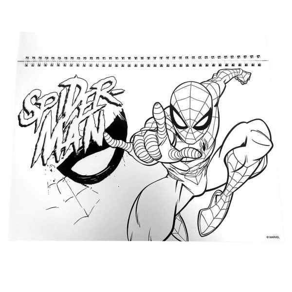 ΜΠΛΟΚ ΖΩΓΡΑΦΙΚΗΣ 23x33εκ. 40Φ. ME STICKERS SPIDERMAN 337-11416