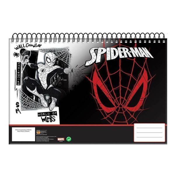 ΜΠΛΟΚ ΖΩΓΡΑΦΙΚΗΣ Α4 ΣΠΙΡΑΛ 30Φ. SPIDERMAN 337-08413