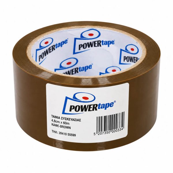 ΤΑΙΝΙΑ ΣΥΣΚΕΥΑΣΙΑΣ POWER TAPE 48mmΧ60M ΚΑΦΕ (Κ)