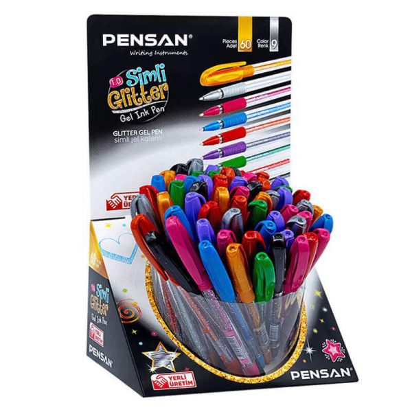 ΣΤΥΛΟ PENSAN GLITTER GΕL 1.0mm 9 ΧΡΩΜΑΤΑ ΑΣΣΟΡΤΙ 2280/60