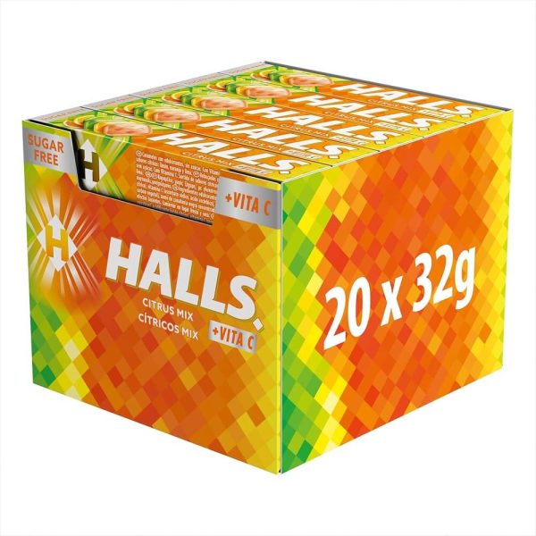 HALLS ΚΑΡΑΜΕΛΕΣ CITRUS MIX 32g