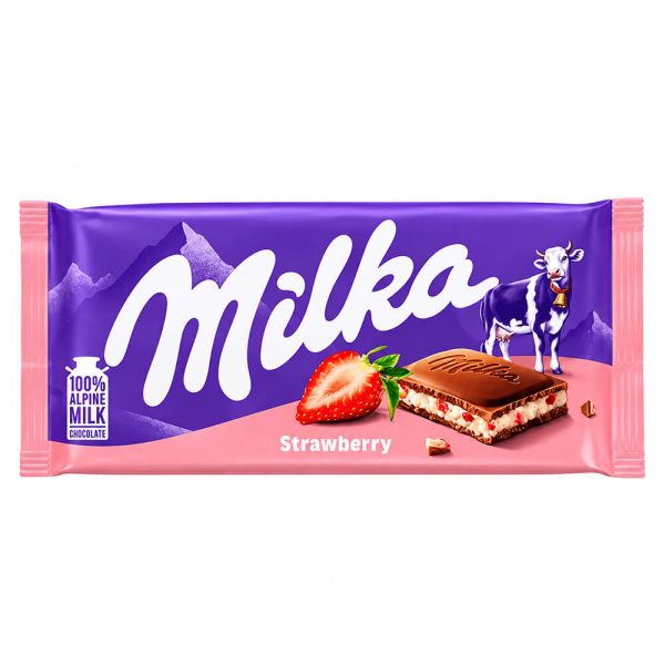 MILKA ΣΟΚΟΛΑΤΑ ΓΑΛΑΚΤΟΣ Strawberry 100g